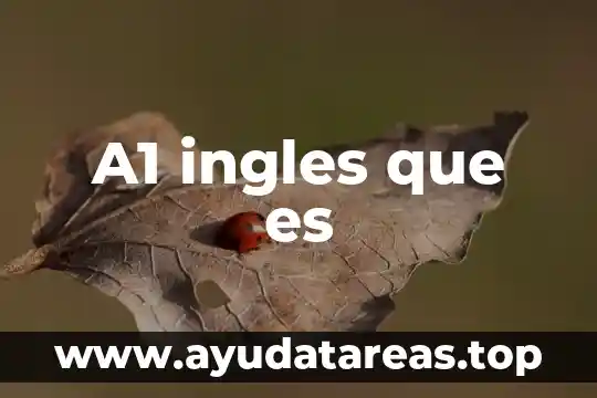 Significado de que es la energia en ingles 7 A1 ingles que es