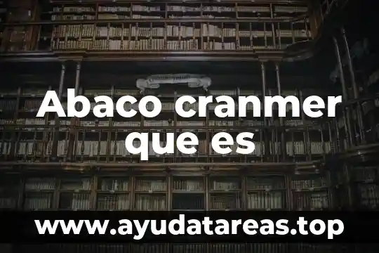 Que es una metáfora en artes 6 Abaco cranmer que es