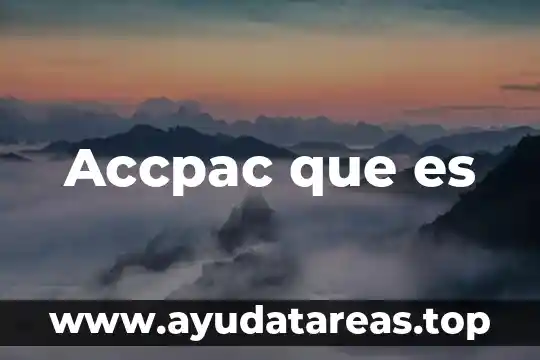 Número que es par y non 4 Accpac que es