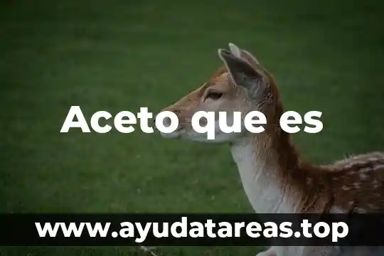 Para que es agua oxigenada 7 Aceto que es