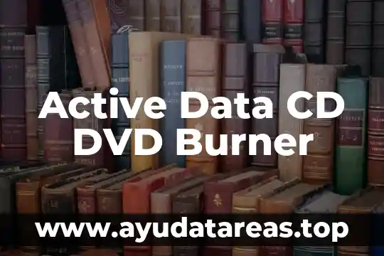 Active Data CD DVD Burner