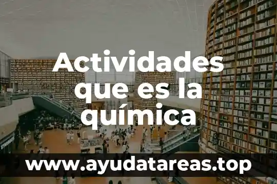 Que es agua de hidratacion en quimica 7 Actividades que es la química