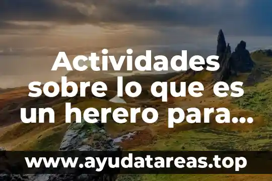 Que es un signo para niños 4 Actividades sobre lo que es un herero para niños