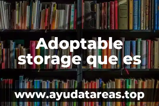 Adoptable storage que es