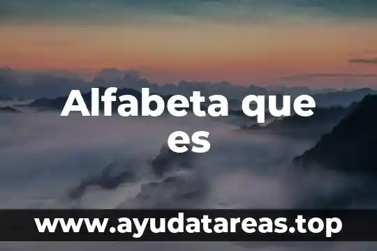 Alfabeta que es