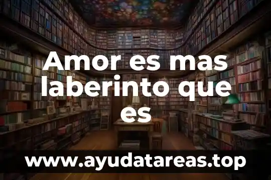 Que es la escala de amor de rubin 3 Amor es mas laberinto que es
