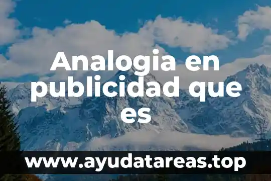 Analogia en publicidad que es