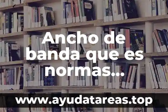 Que es una banda transportadora y tipos 8 Ancho de banda que es normas mexicanas