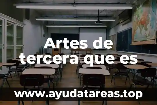 Que es el color de las artes 3 Artes de tercera que es