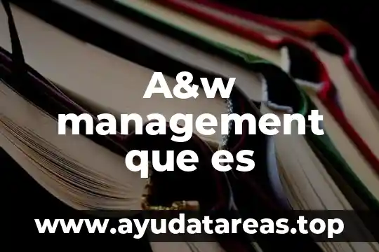 Que es revenue management concepto 6 A&w management que es