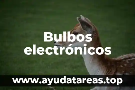 Bulbos electrónicos
