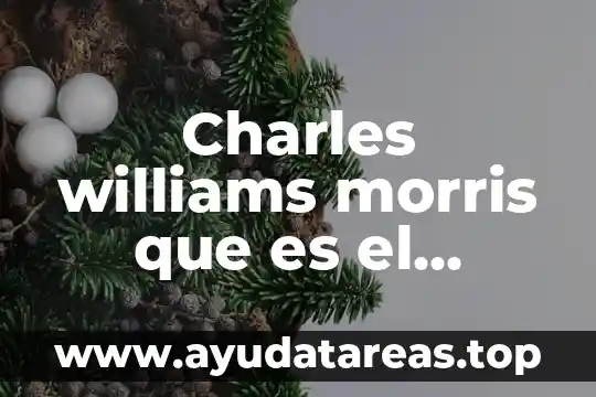 Que es el lenguaje esoterico sud 5 Charles williams morris que es el lenguaje