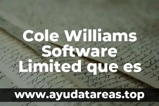Qué es el software de FlexSim 3 Cole Williams Software Limited que es