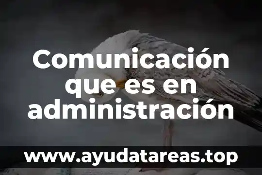 Qué es una señal comunicación 5 Comunicación que es en administración