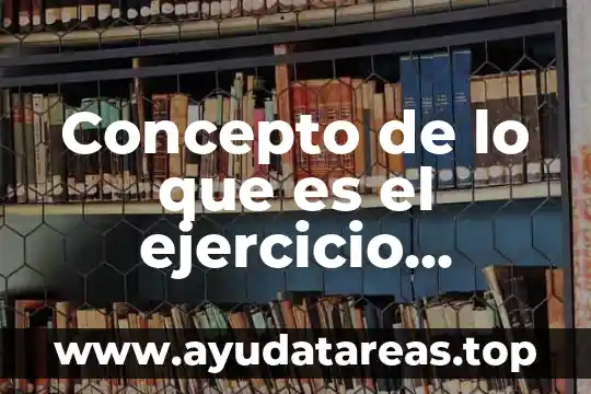 Concepto de lo que es el ejercicio anaeróbico