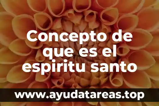 Santo de los físicos que es San Benito 3 Concepto de que es el espiritu santo