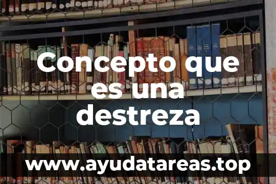 Concepto que es una destreza