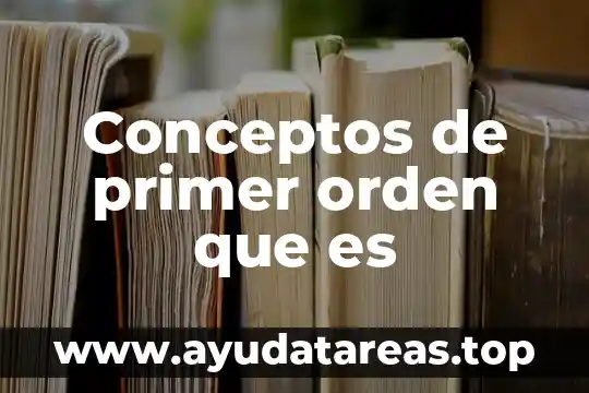 Qué es disparate significado 3 Conceptos de primer orden que es