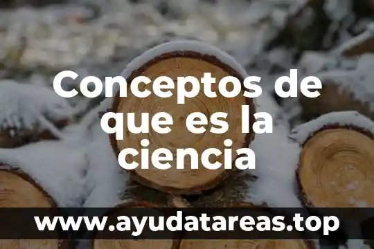 Conceptos de que es la ciencia