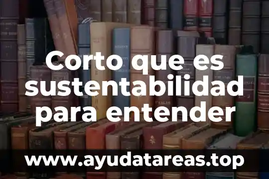 Qué es el reloj concepto corto 6 Corto que es sustentabilidad para entender