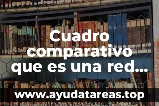 Cuadro comparativo que es una red lan wan y man