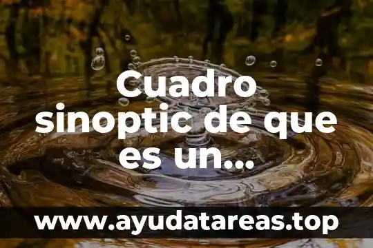 Que es un cuadro de nombres 4 Cuadro sinoptic de que es un ecosistema