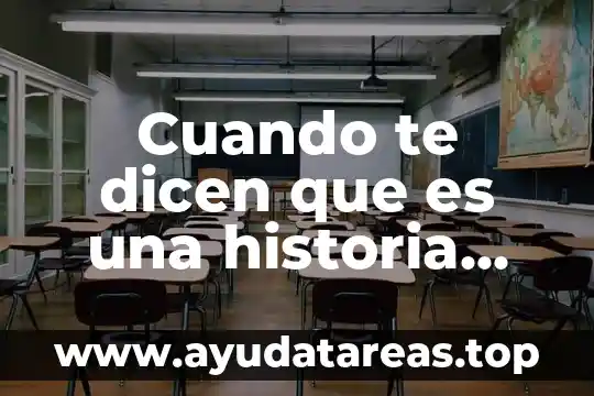 Que es mitigacion de desastres concepto 6 Cuando te dicen que es una historia muy larga