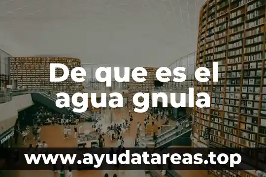 Que es el vaper con agua 3 De que es el agua gnula