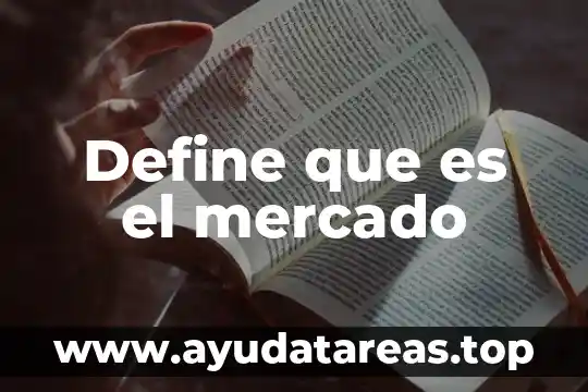 Mercado enbrionario que es 6 Define que es el mercado