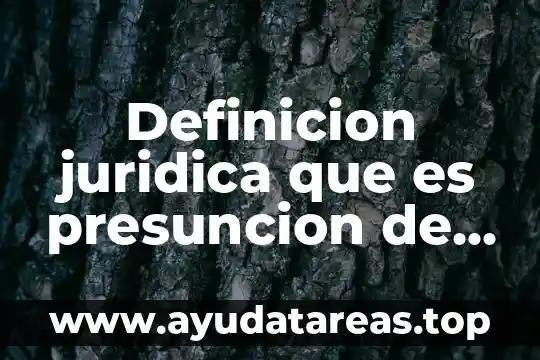 Definicion juridica que es presuncion de publicidad