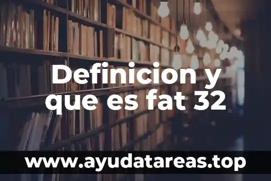 Definicion y que es fat 32