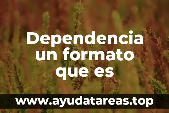 Qué es la filosofía médica 7 Dependencia un formato que es