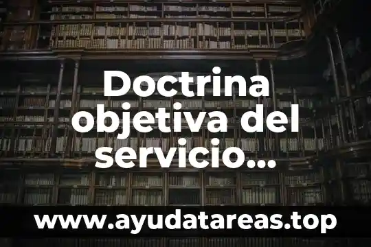 Qué es la realidad objetiva y la realidad subjetiva 8 Doctrina objetiva del servicio publico que es