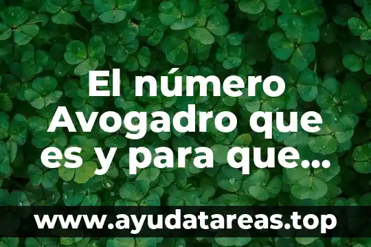 Que es neutralidad segun leopold 5 El número Avogadro que es y para que sirve