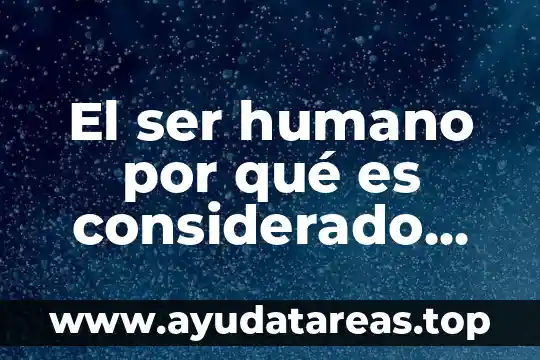 Que es ser un lider interpersonal 8 El ser humano por qué es considerado persona