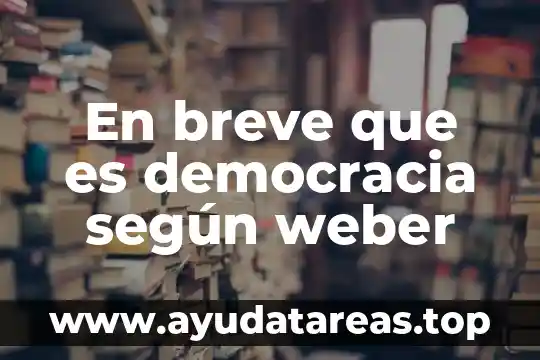 Que es arte algo breve 7 En breve que es democracia según weber
