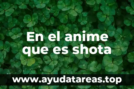 Que es josei en el anime 3 En el anime que es shota