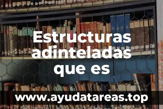 Estructuras adinteladas que es