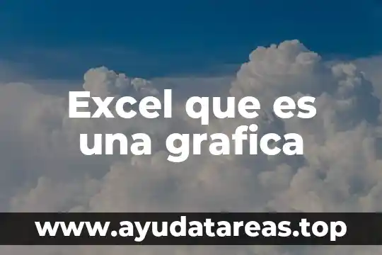 Que es representación grafica sistematizada 4 Excel que es una grafica