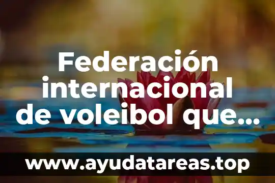 Federación internacional de voleibol que es