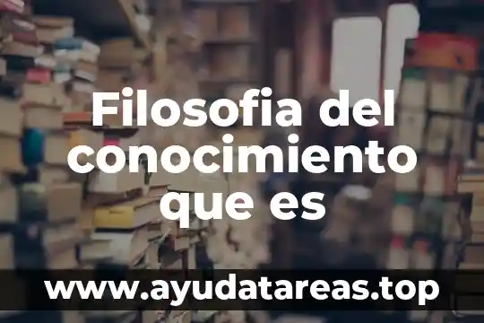 Que es el conocimiento y realidad 8 Filosofia del conocimiento que es