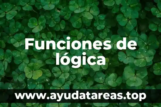Funciones de lógica