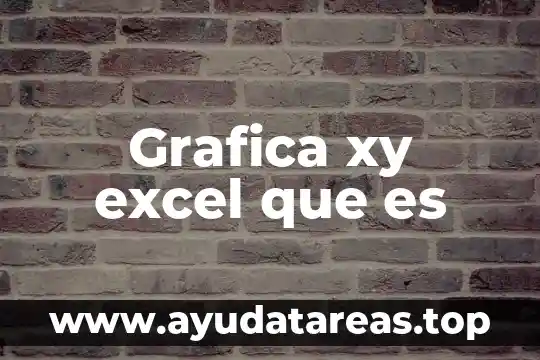Que es una grafica y sus diferentes tipos rn 5 Grafica xy excel que es