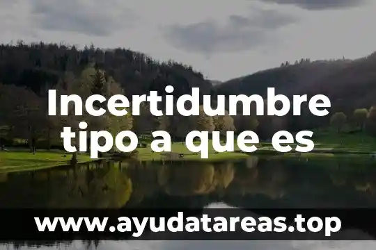 Qué es cociente y decreciente significado 4 Incertidumbre tipo a que es