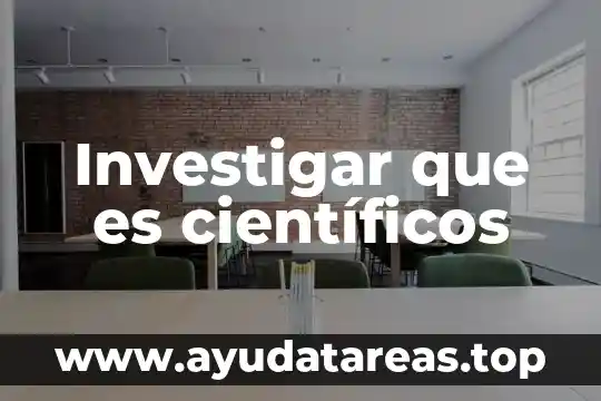 Que es terror opinion de cientificos 4 Investigar que es científicos