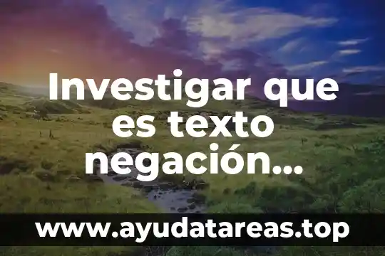 Que es un diagrama de representación con ilustraciones y texto 3 Investigar que es texto negación científica