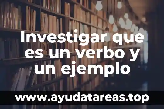 Investigar que es un filtro 8 Investigar que es un verbo y un ejemplo