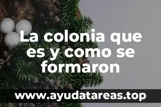 Seres mitol贸gicos que es 8 La colonia que es y como se formaron