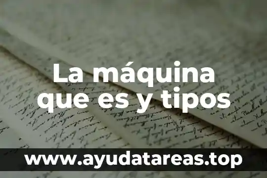 Que es significa reformada en materia de contabilidad 4 La máquina que es y tipos