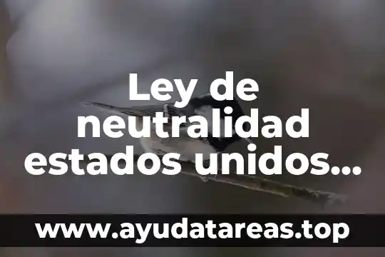 Que es el surgimiento de los estados modernos 7 Ley de neutralidad estados unidos que es